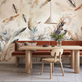 Tender Love Blue Yellow Mural Wallpaper - room preview 02