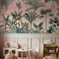 Jungle Delight, Peach Mural Wallpaper - room preview 02