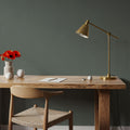 Faux Sand Stucco Finish, French Green Mural Wallpaper - room preview 02