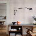 Mixed Pink Circles Inverse Mural Wallpaper - room preview 02