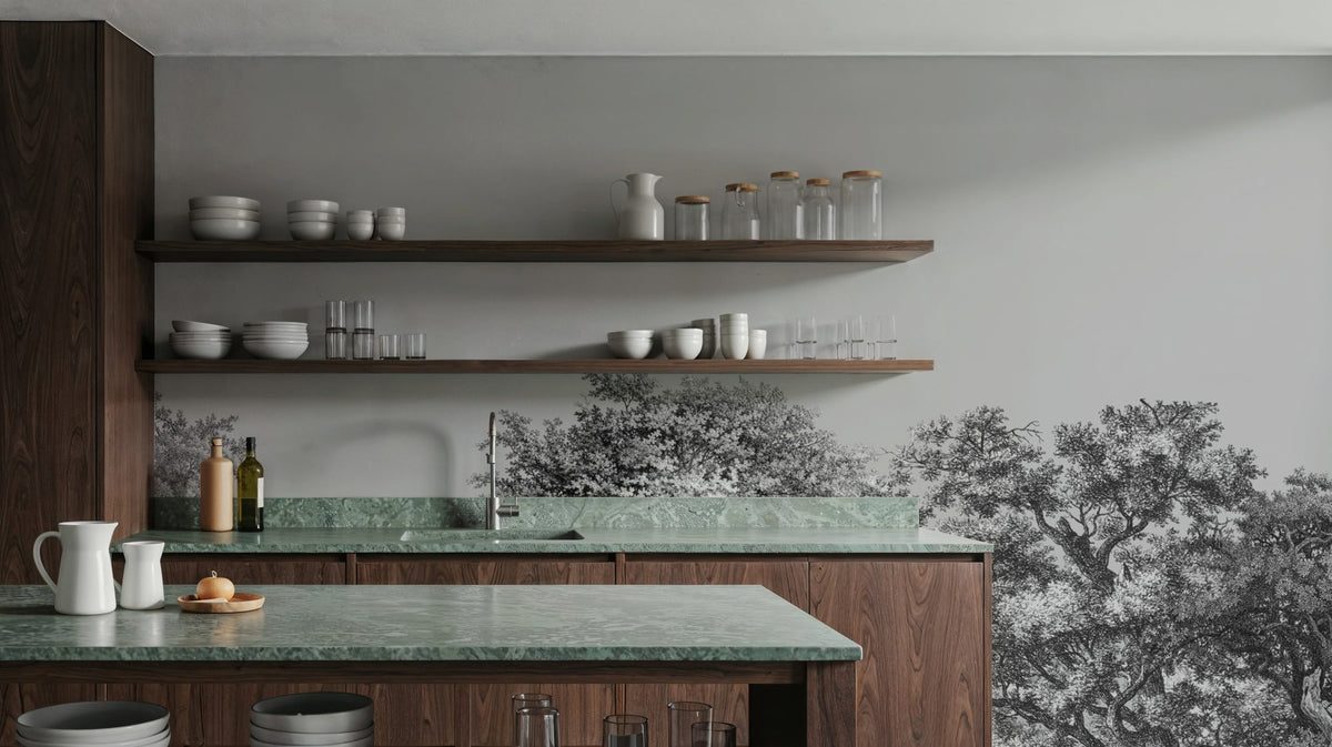 Over the Treetops,Smoke Mural Wallpaper - room preview 02