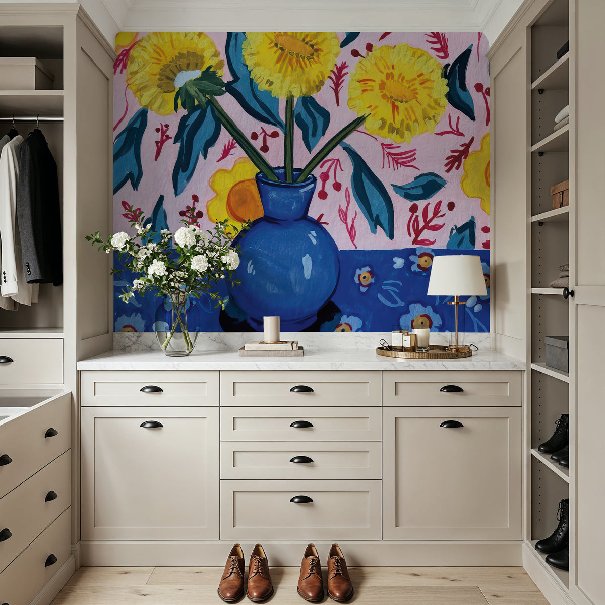 Dandilions Mural Wallpaper - room preview 02