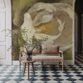 White Blossom Mural Wallpaper - room preview 02