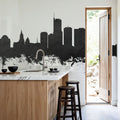 Essen Germany Skyline Black & White Mural Wallpaper - room preview 02