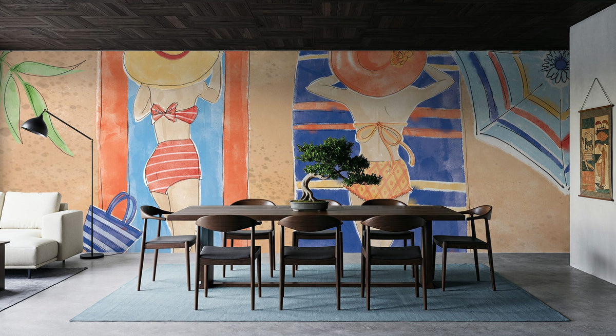Sunkissed II Beach Mural Wallpaper - room preview 02