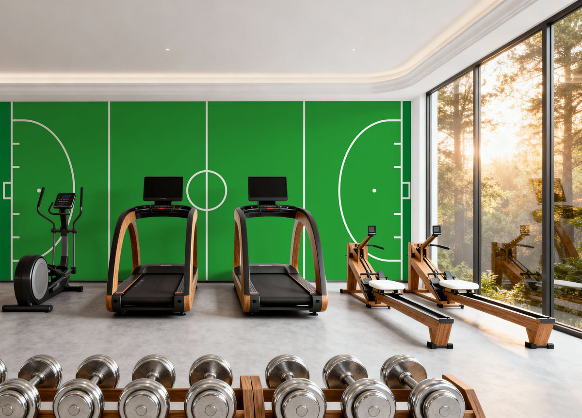 Field Hockey Mural Wallpaper - room preview 02