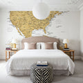 US Mexico Caribbean Map - Rosie Mural Wallpaper - room preview 02