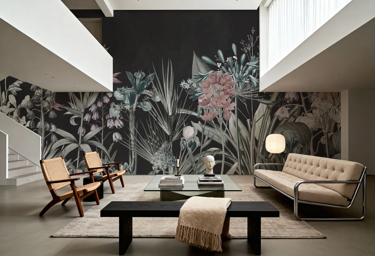 Field of Dreams Dark Rust Mural Wallpaper - room preview 02