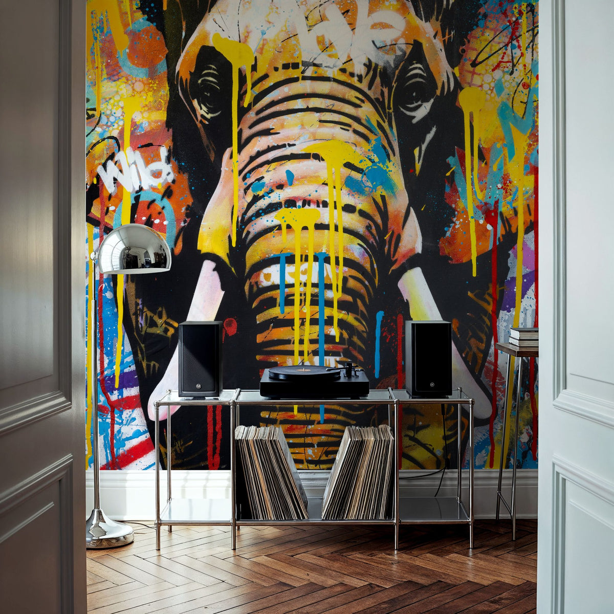 Street Safari Mural Wallpaper - room preview 02