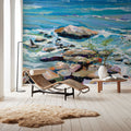 Stepping Stones Mural Wallpaper - room preview 02