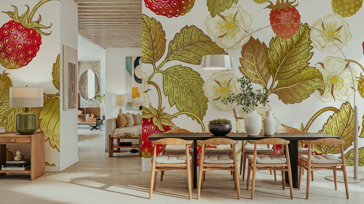 Strawberry Field Mural Wallpaper - room preview 02