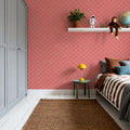 Coastal Scales Red Mural Wallpaper - room preview 02