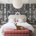 Eastern Tales, Brown & Lavender Mural Wallpaper - room preview 02
