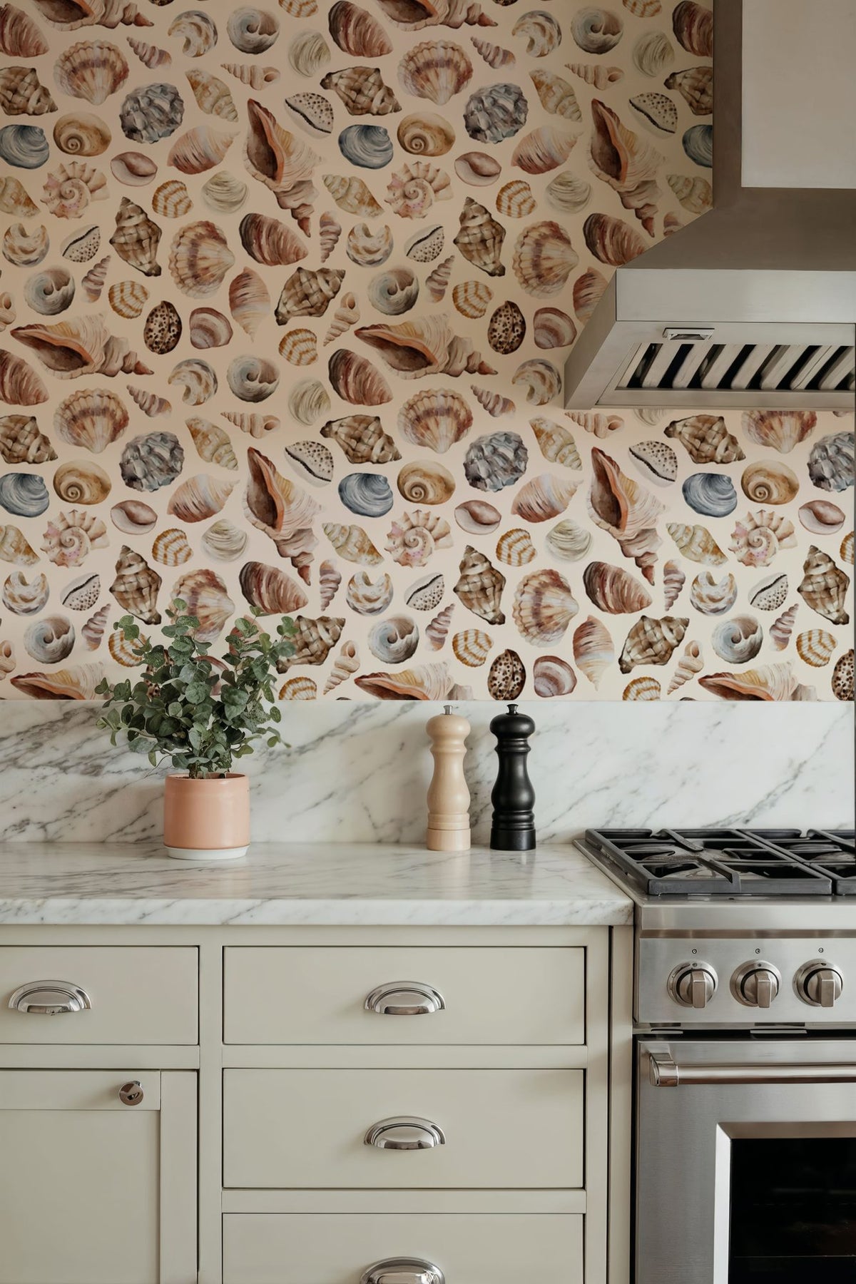 Beach Finds Mural Wallpaper - room preview 02