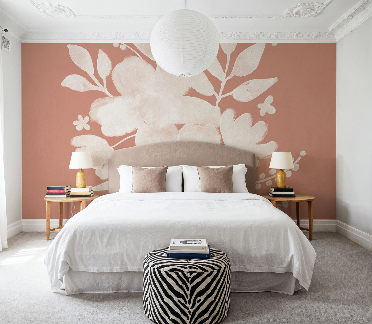 Full Bloom X Mural Wallpaper - room preview 02