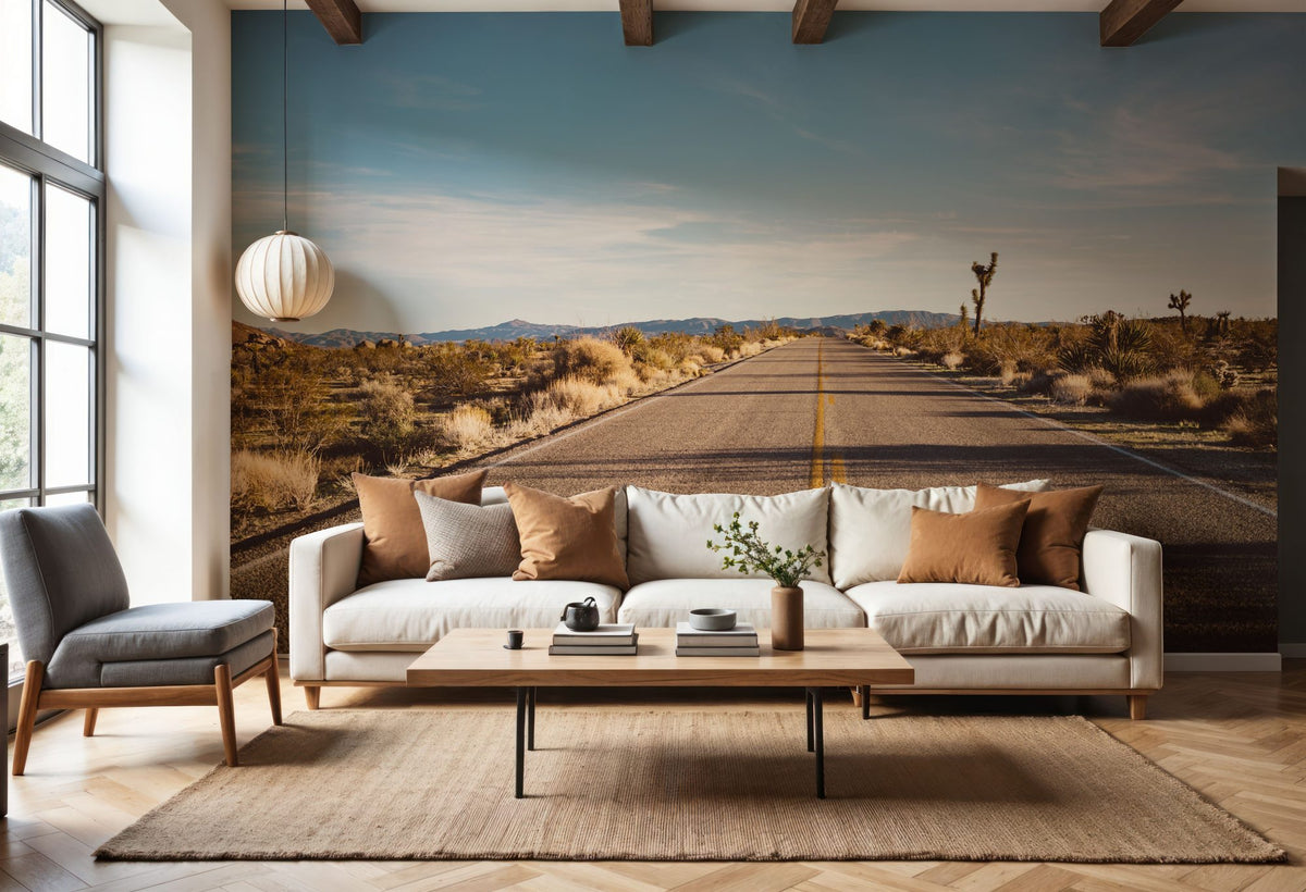 Joshua Tree Road Mural Wallpaper - room preview 02