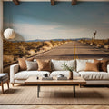 Joshua Tree Road Mural Wallpaper - room preview 02