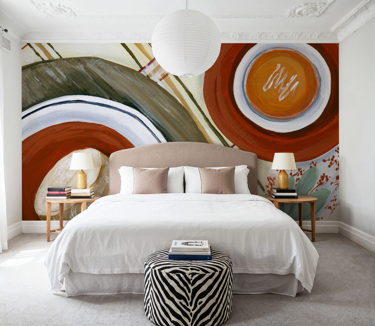 Fall Bisque Mural Wallpaper - room preview 02