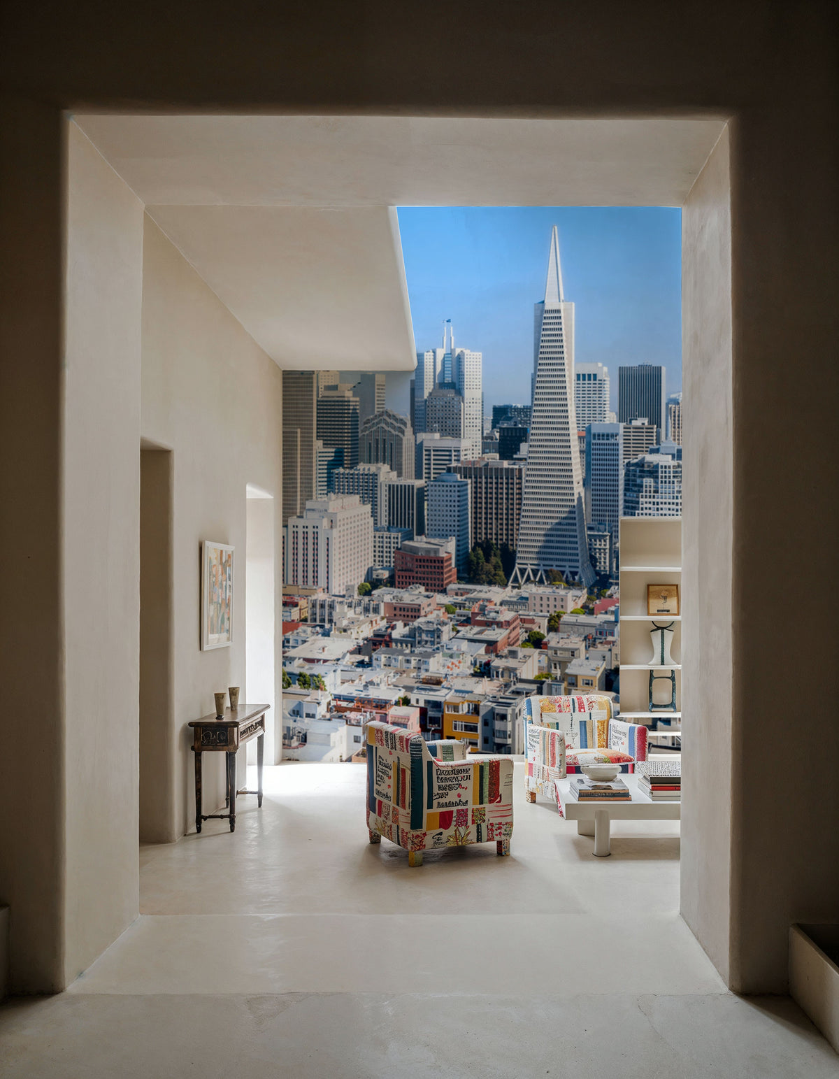 San Francisco Skyline Mural Wallpaper - room preview 02