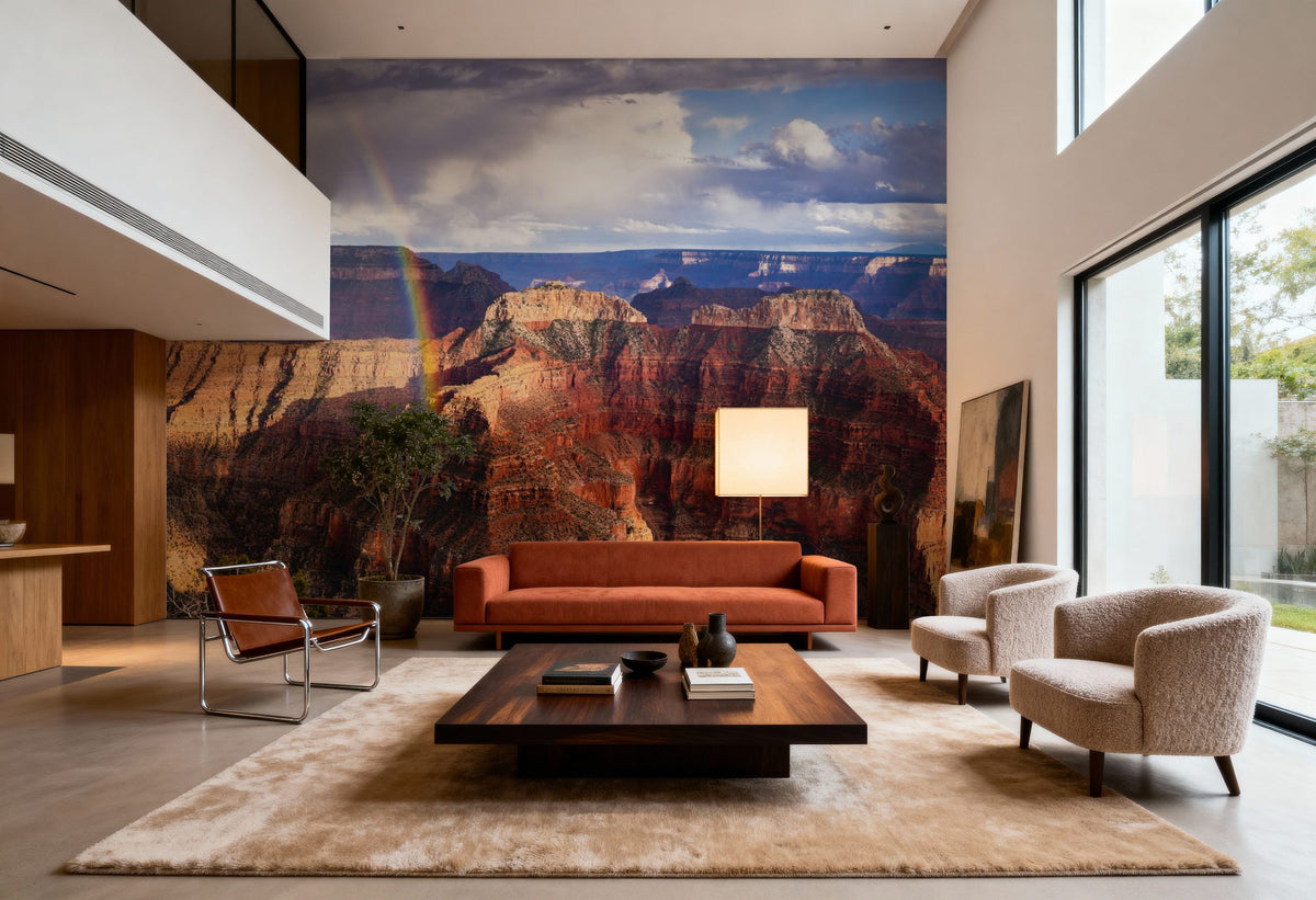 Canyon Rainbow Mural Wallpaper - room preview 02