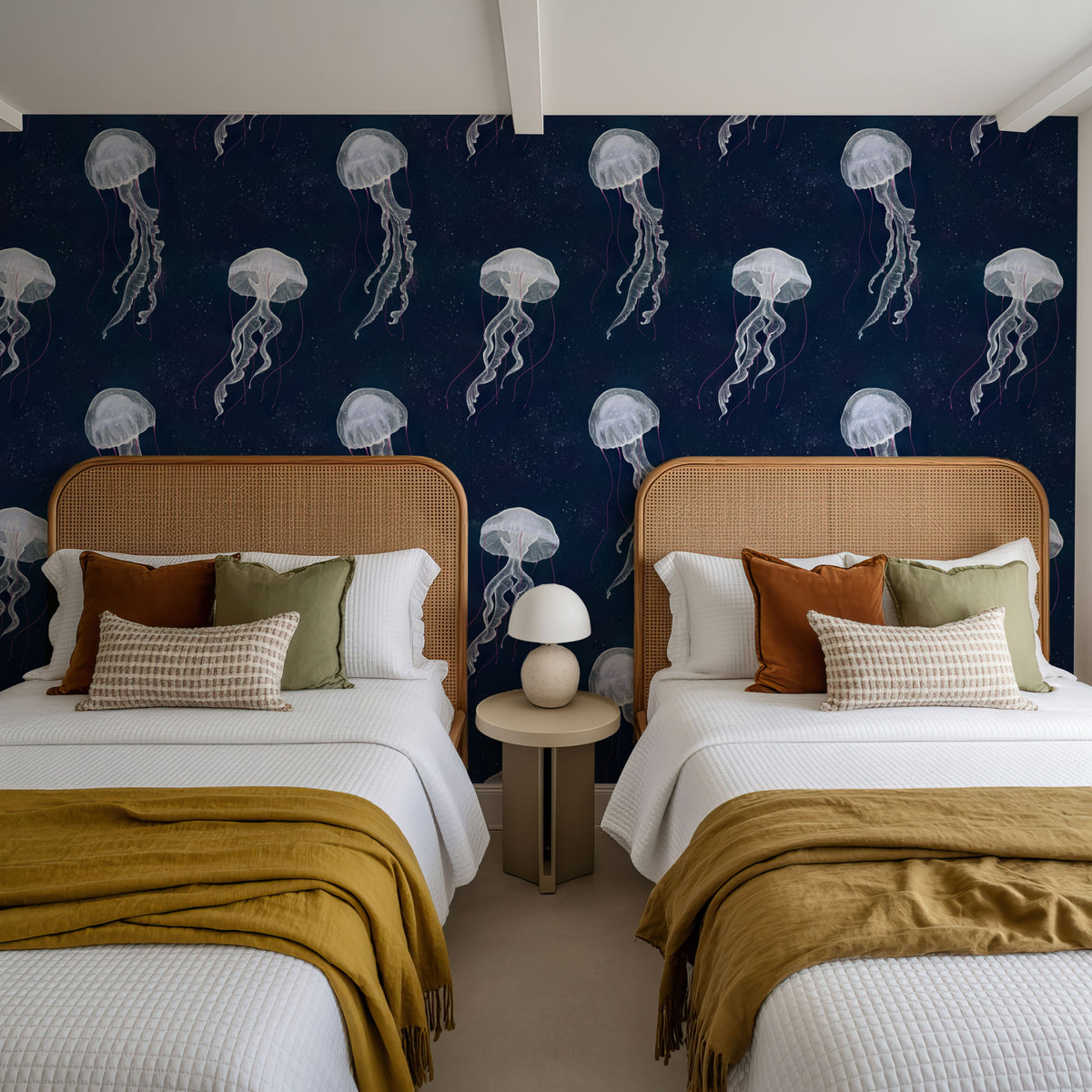 Jellyfish Zen Mural Wallpaper - room preview 02