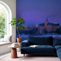 Saskatoon Skyline in Winter Mural Wallpaper - room preview 02