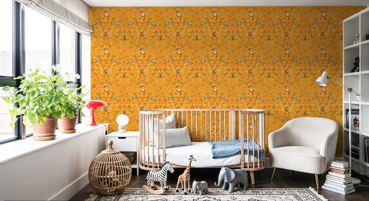 Friends Forever, Sunflower Mural Wallpaper - room preview 02