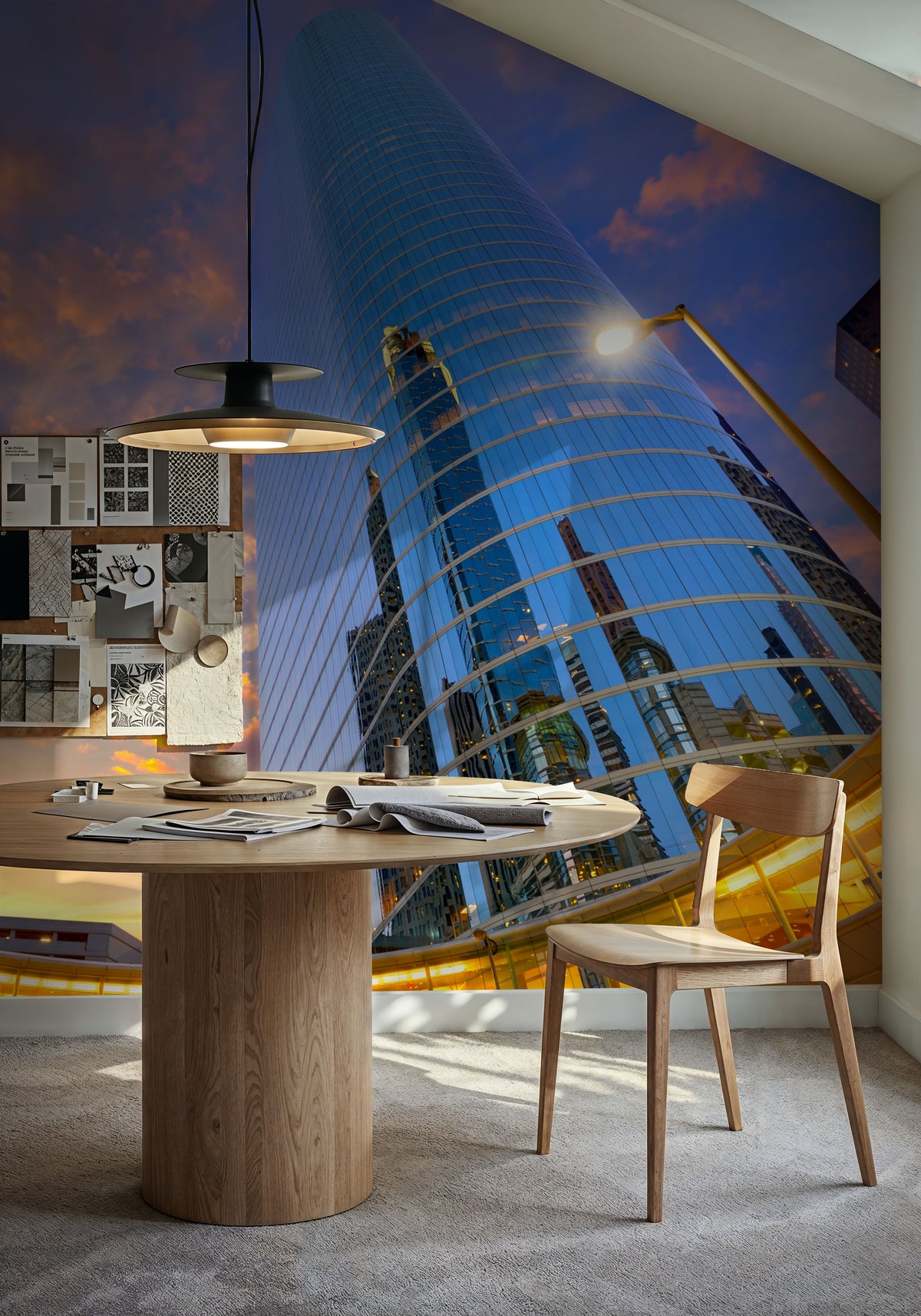 Texan Skyscrapers Mural Wallpaper - room preview 02