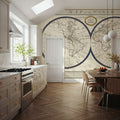 Torkington's World Map Mural Wallpaper - room preview 02