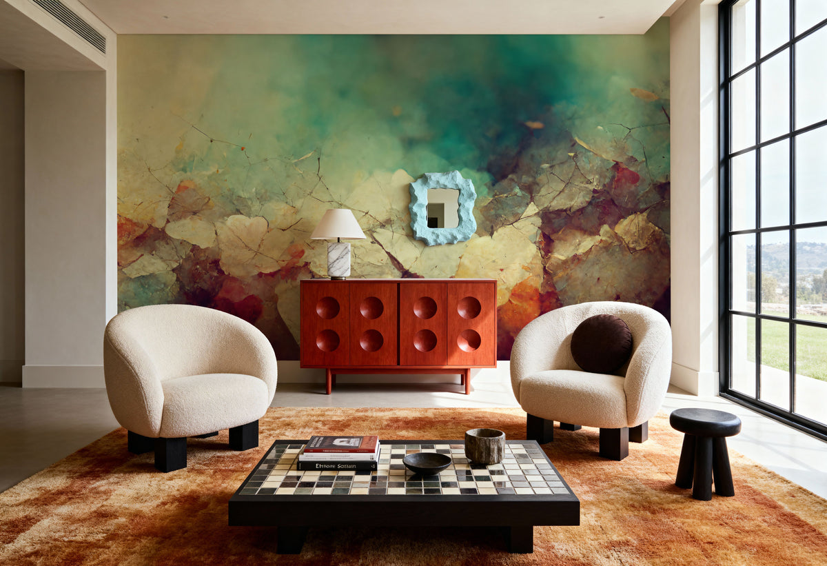 Broken Flowers Mural Wallpaper - room preview 02