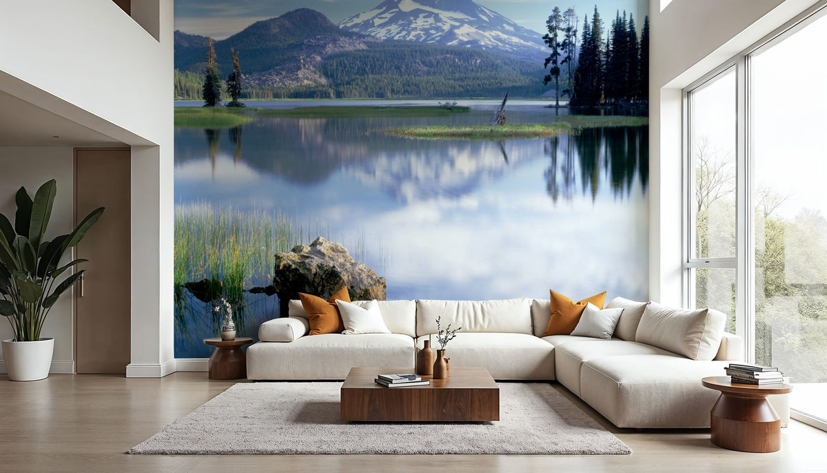 Mountain Serenity Mural Wallpaper - room preview 02