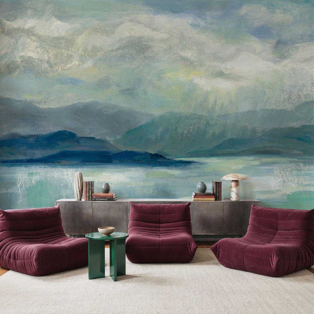 Early Sunrise Mural Wallpaper - room preview 02