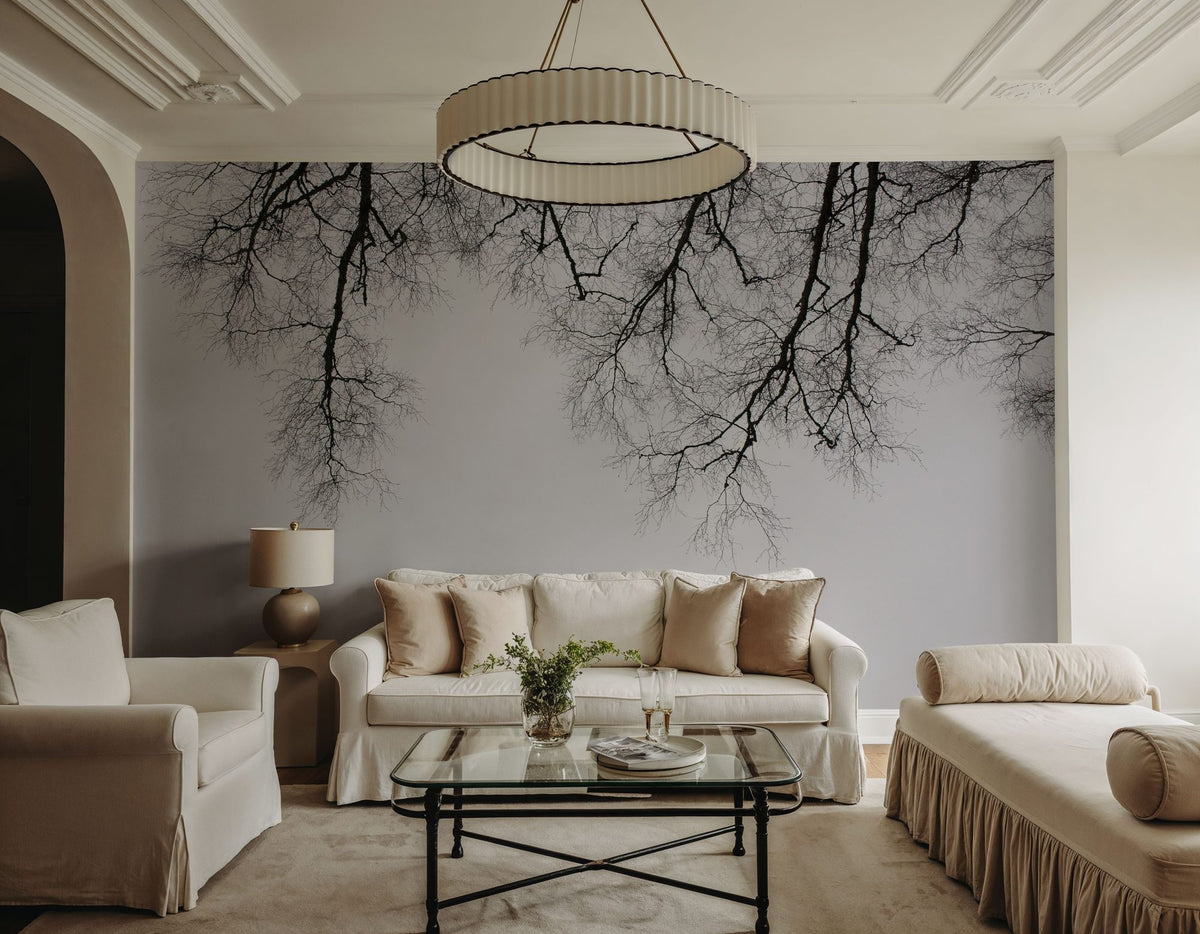 Structure of Trees Mural Wallpaper - room preview 02
