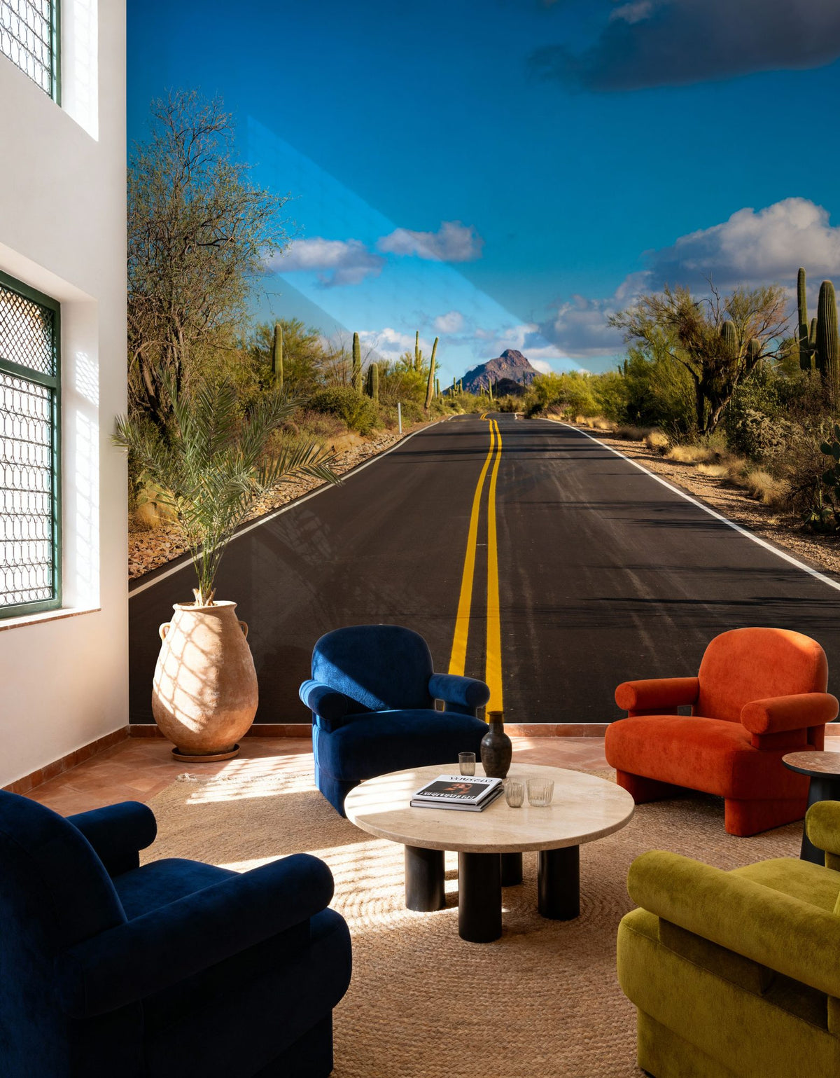 Desert Highway Mural Wallpaper - room preview 02