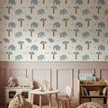 Elephant Meetings Mural Wallpaper - room preview 02