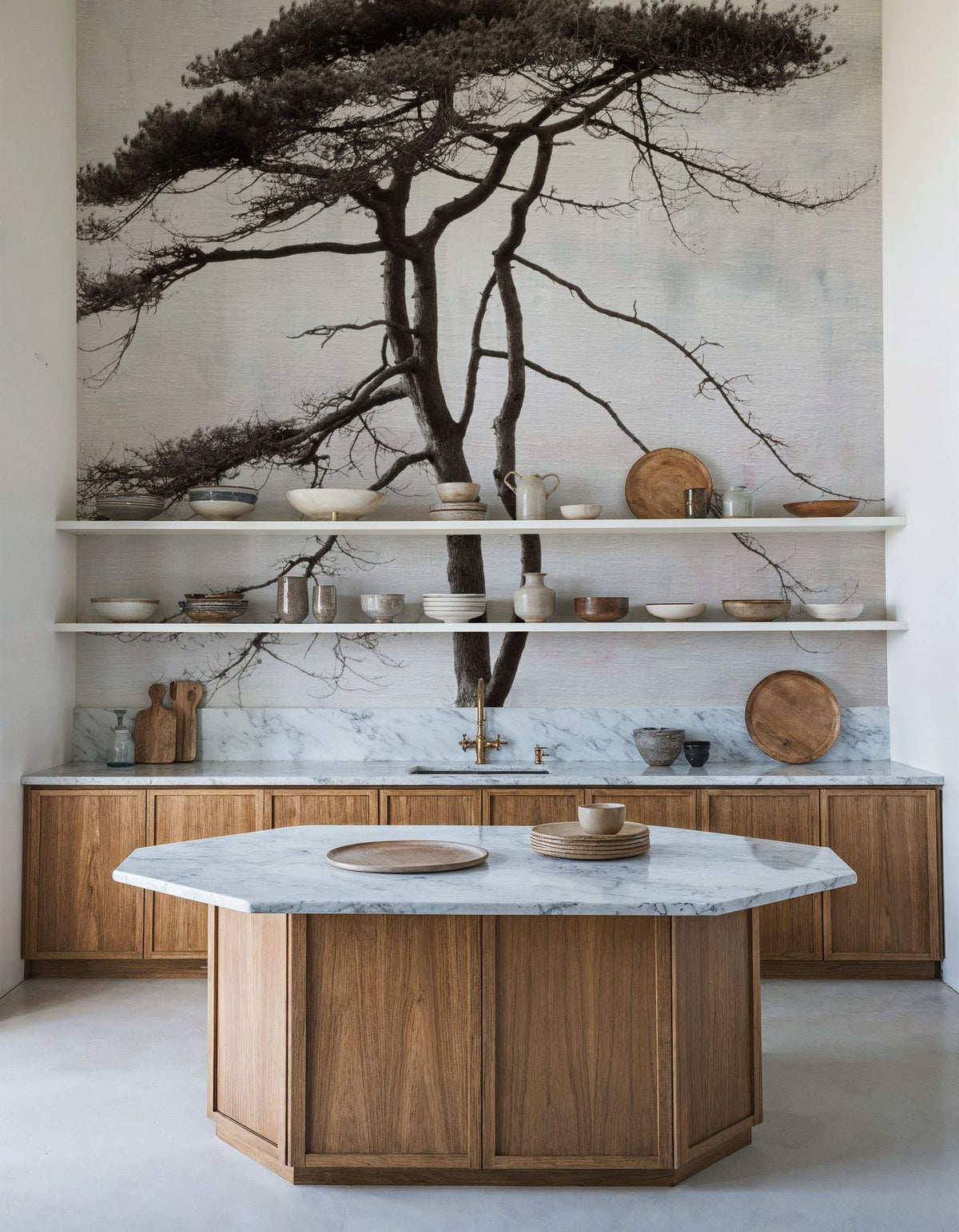 Stokenham Tree Mural Wallpaper - room preview 02