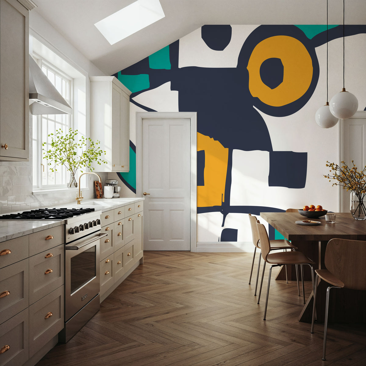 Fish Eyes Mural Wallpaper - room preview 02