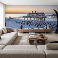 Sellin Pier Sunset Mural Wallpaper - room preview 02