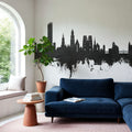 Wroclaw Poland Skyline Black & White Mural Wallpaper - room preview 02
