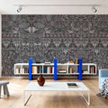 Floral Mood Dark Mural Wallpaper - room preview 02