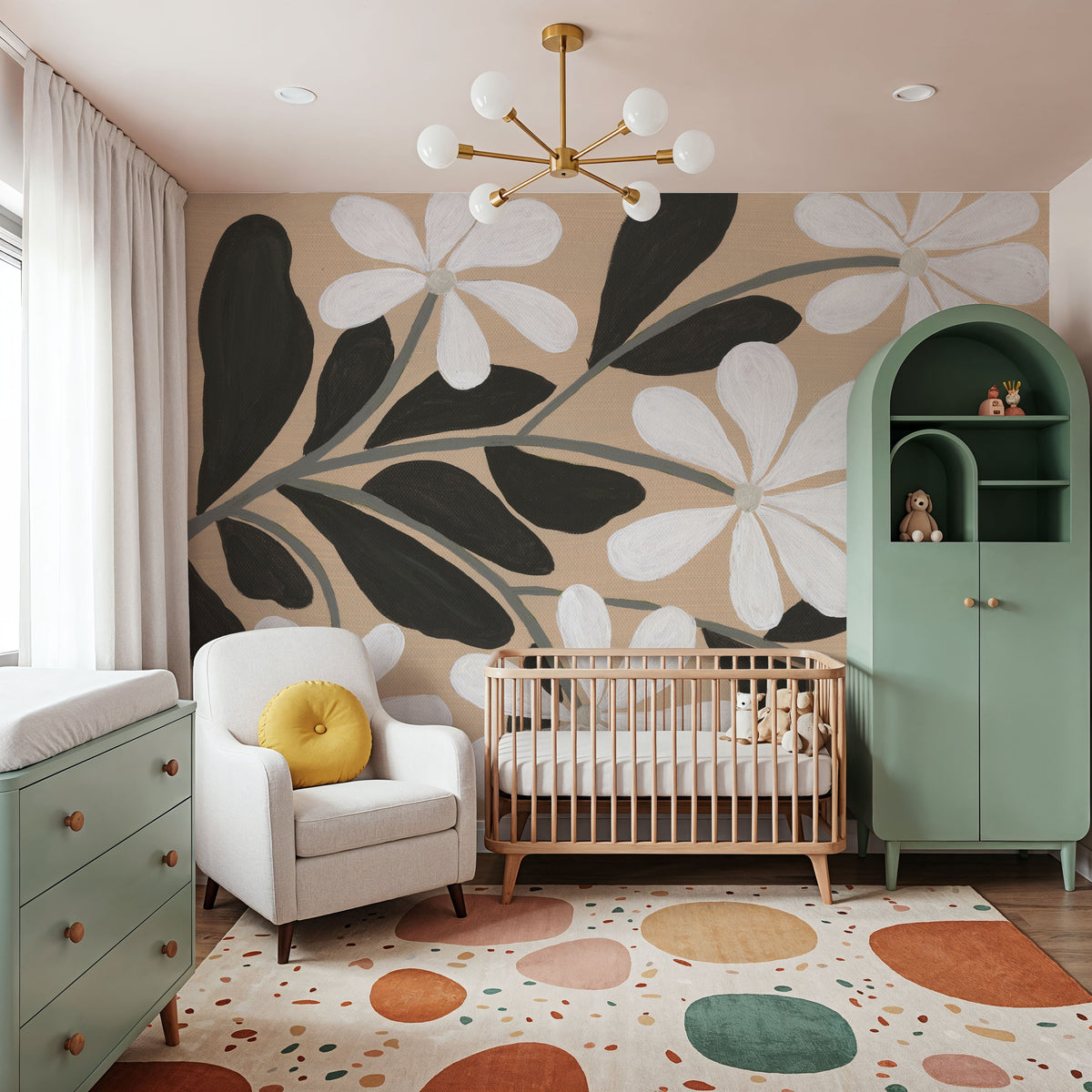 Botanical Bliss IV Mural Wallpaper - room preview 02