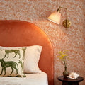 Cortex Orange Mural Wallpaper - room preview 02