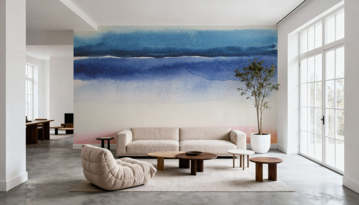 Liquid Horizon Mural Wallpaper - room preview 02