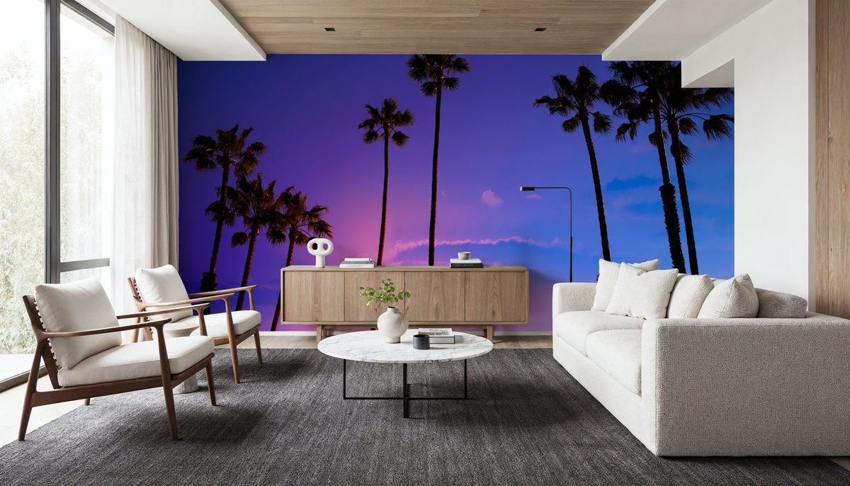 Huntington Beach Sunset Mural Wallpaper - room preview 02