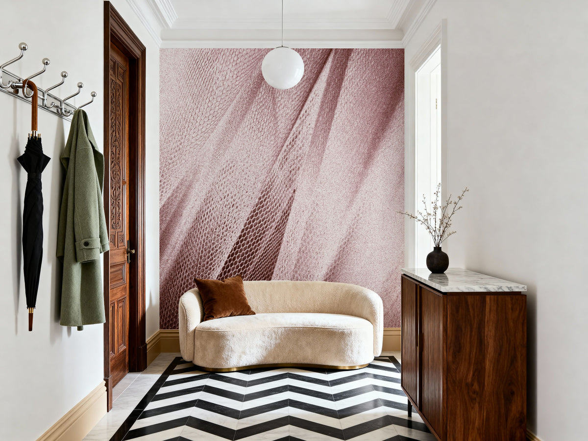 Coral Snow Serpent Mural Wallpaper - room preview 02
