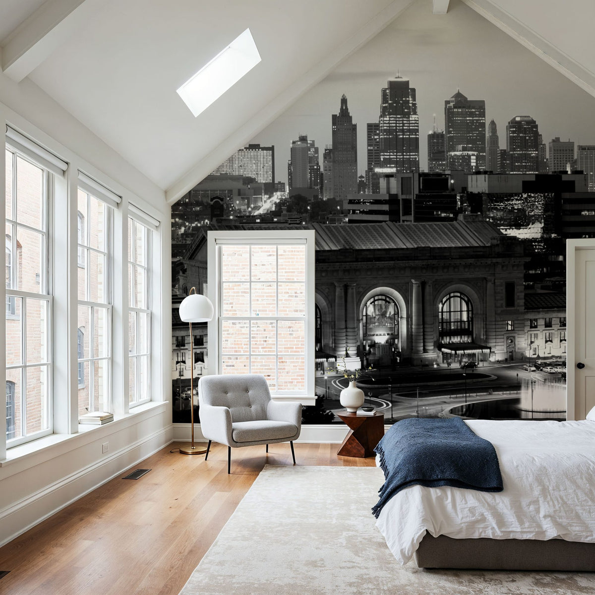 Kansas City Twilight Mural Wallpaper - room preview 02