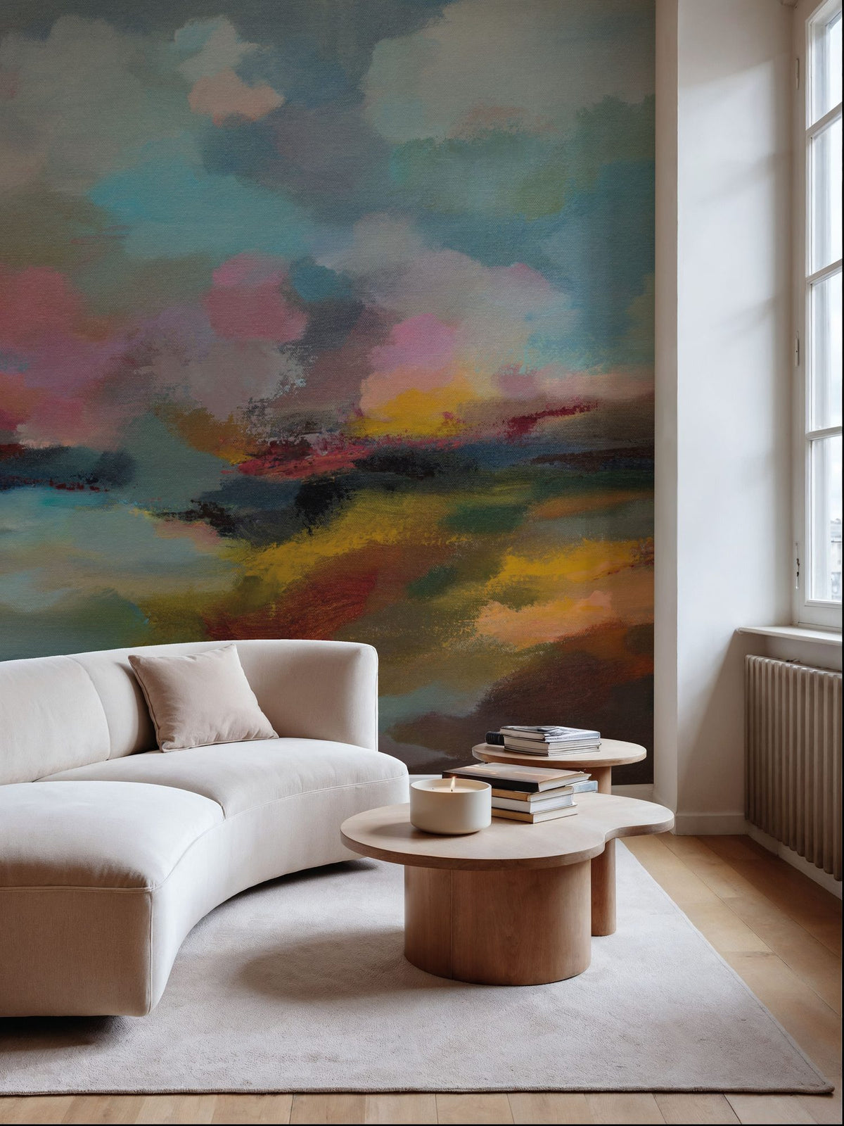 Colorful Sky Mural Wallpaper - room preview 02