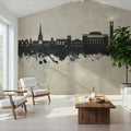 Stratford-upon-Avon England Skyline Concrete Mural Wallpaper - room preview 02