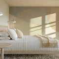 Embracing Shapes, Beige Mural Wallpaper - room preview 02