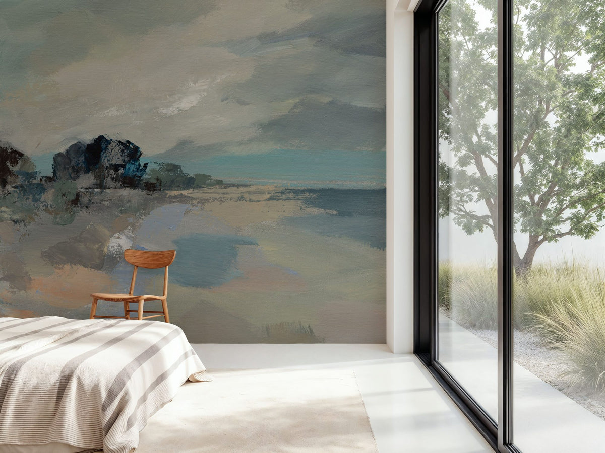 Morning Coastal View Mural Wallpaper - room preview 02